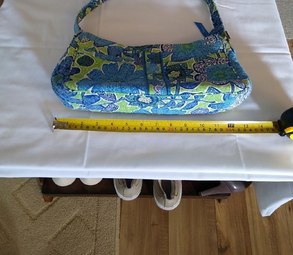 Floral Blue and Green Women's Bag - Picture 7 of 8